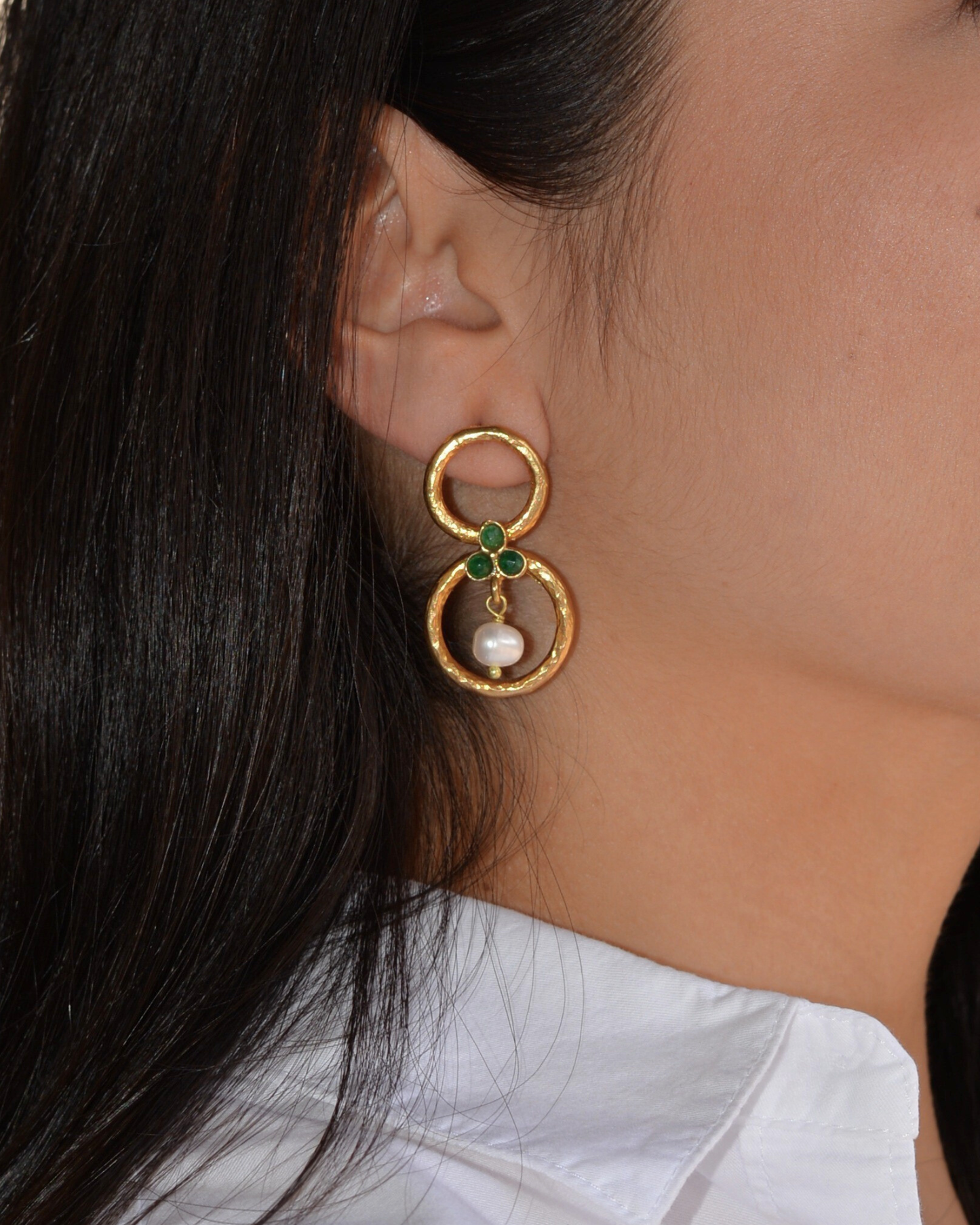 PENDIENTES CIBELES VERDE