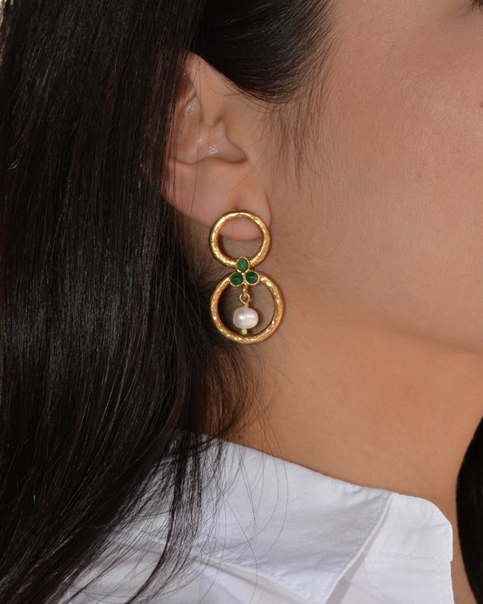 PENDIENTES CIBELES VERDE