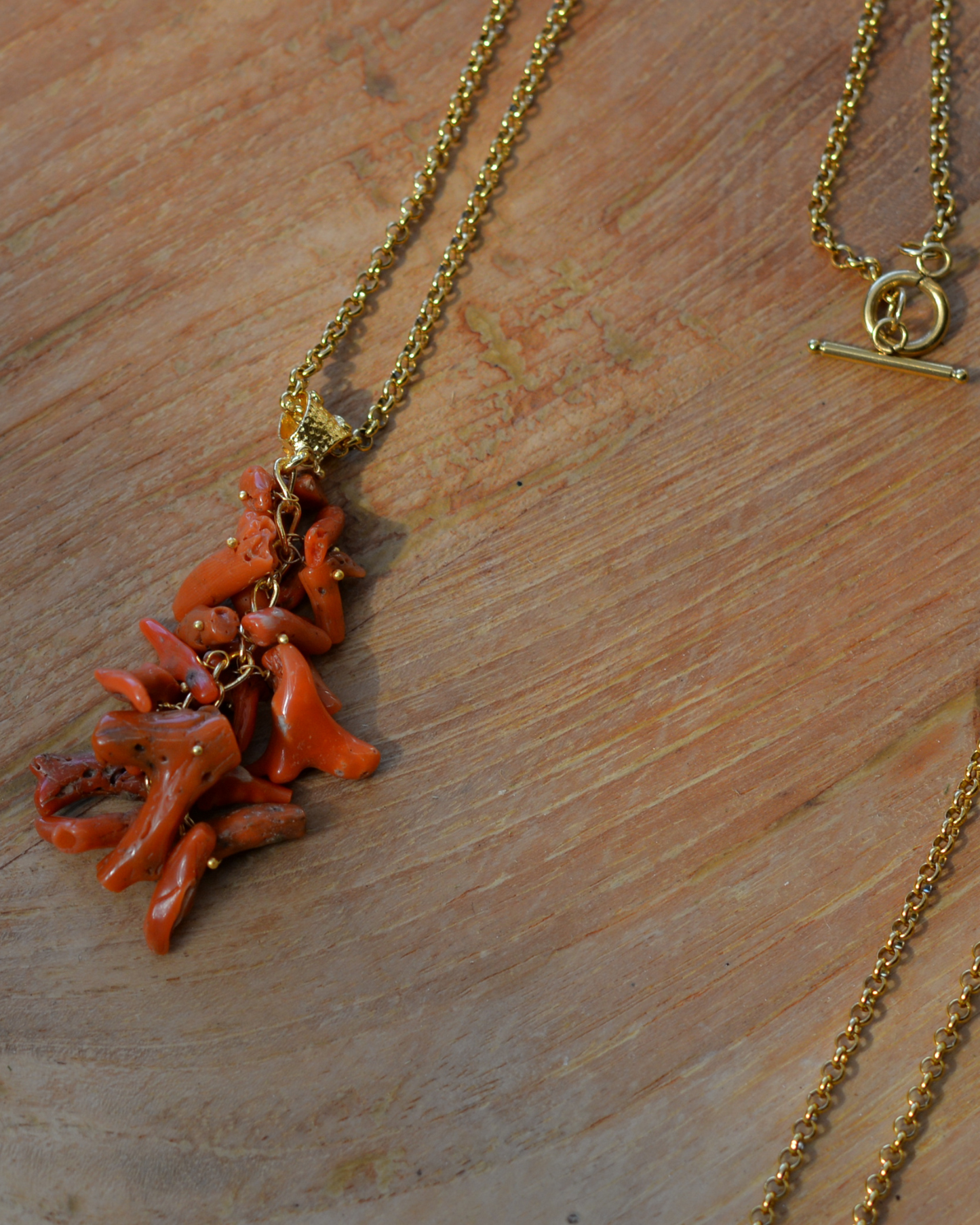 COLLAR LARGO CORAL M