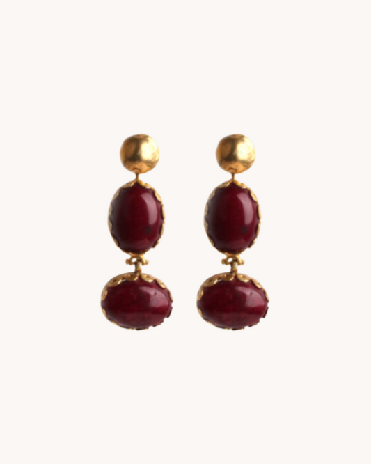 BORDEAUX MAESTRANZA EARRINGS