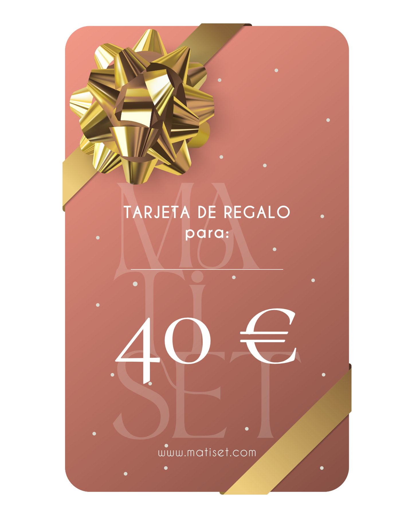 TARJETA REGALO MATISET