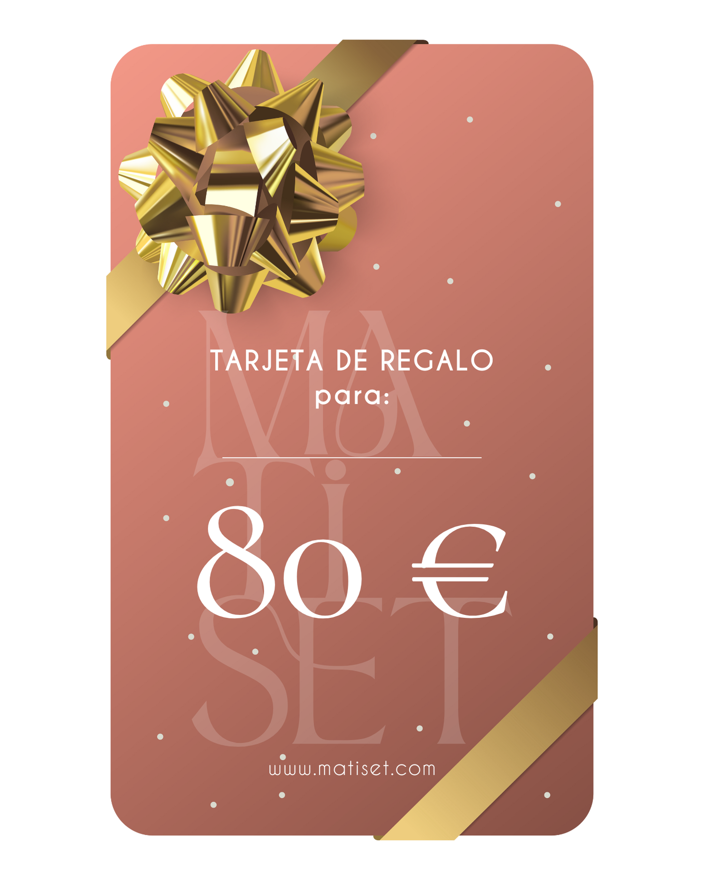 TARJETA REGALO MATISET