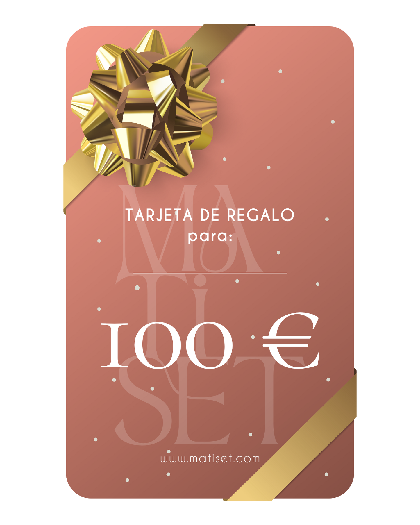TARJETA REGALO MATISET