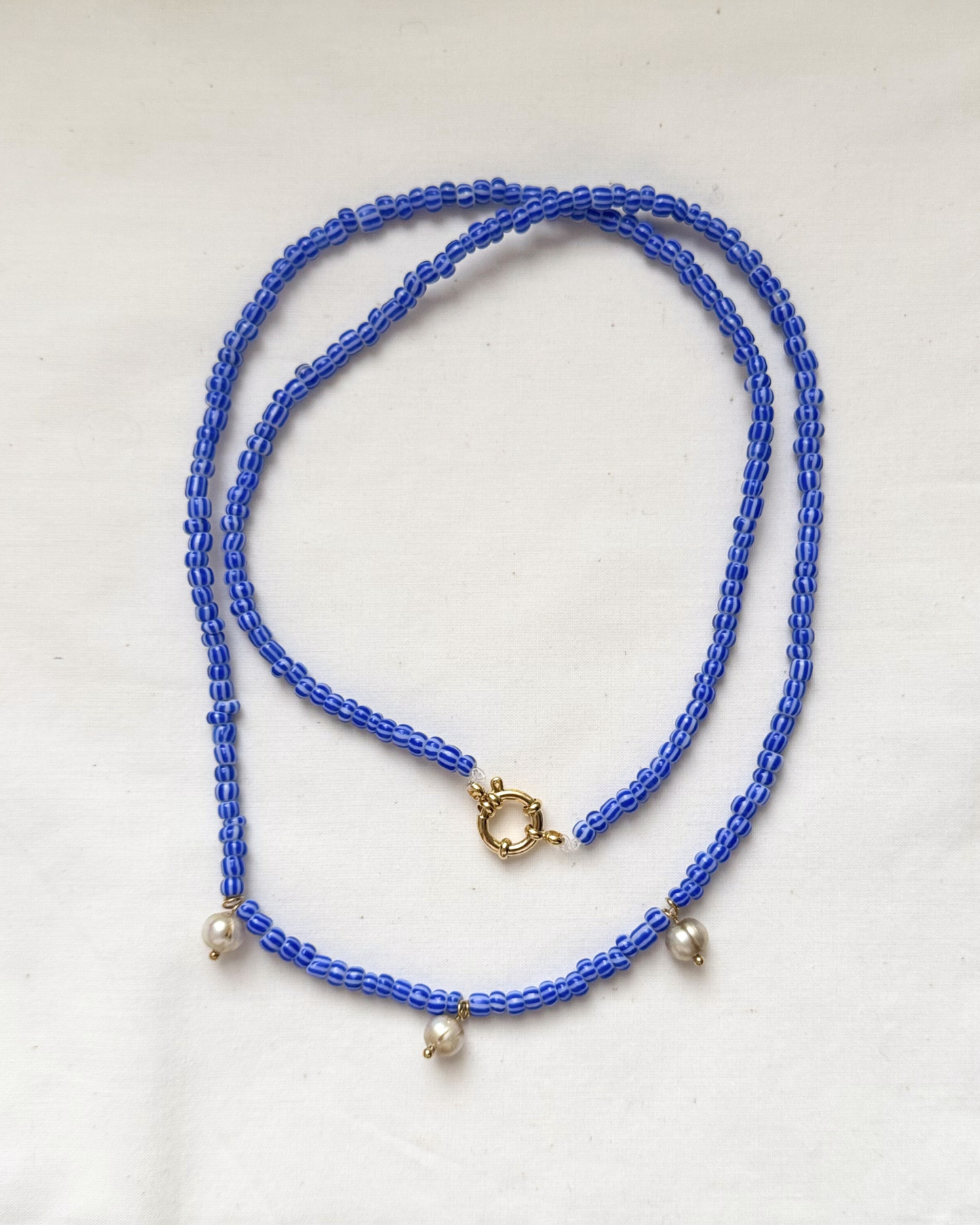 COLLAR GATSBY AZUL PERLA