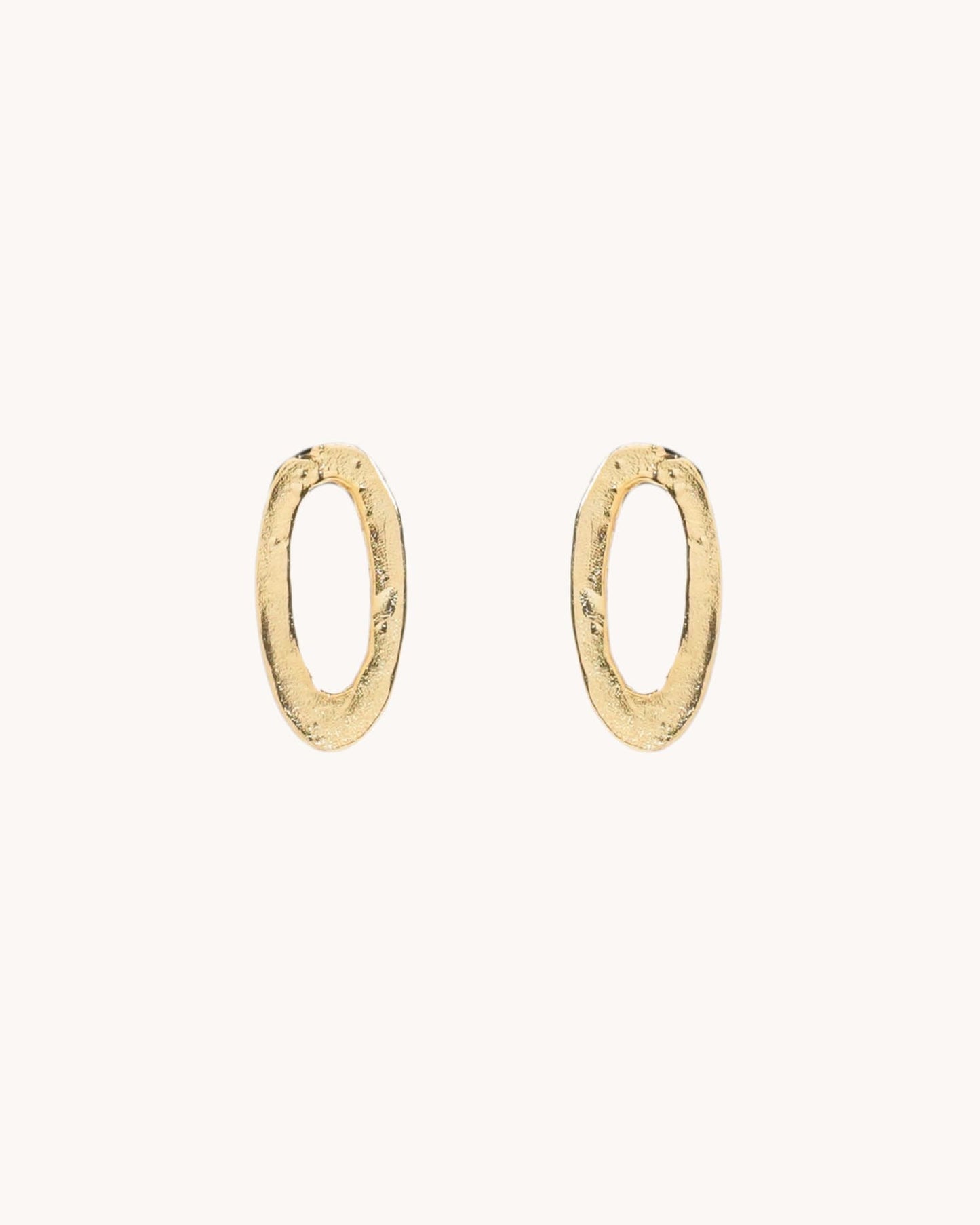 MATTE OVAL EARRINGS