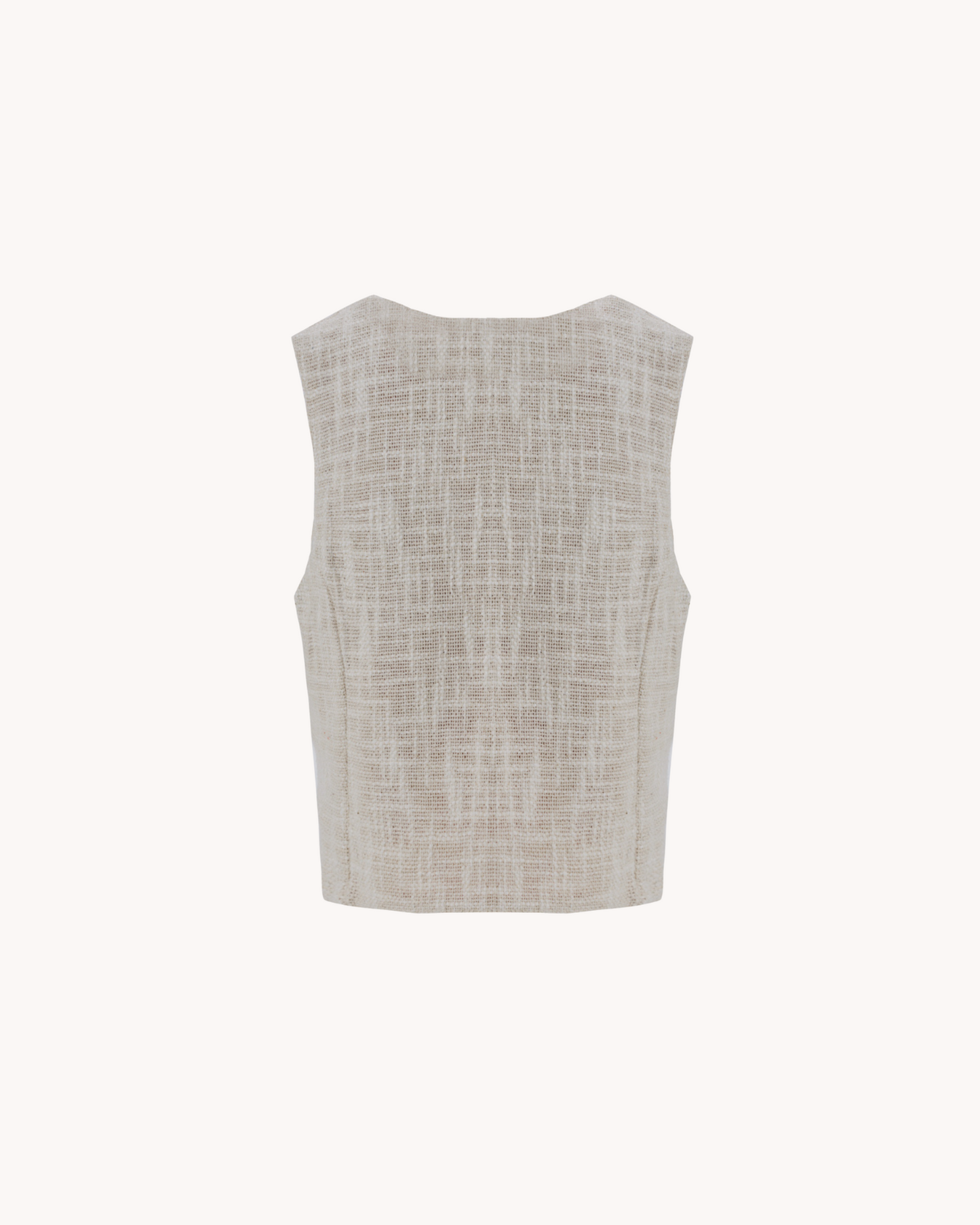 BAORI BURGUNDY CHECK VEST
