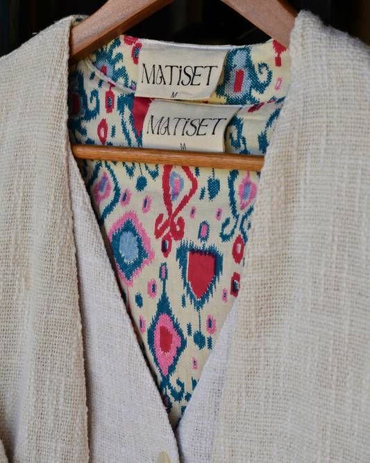 BIKANER JACKET WITH A THOUSAND GREY STRIPES