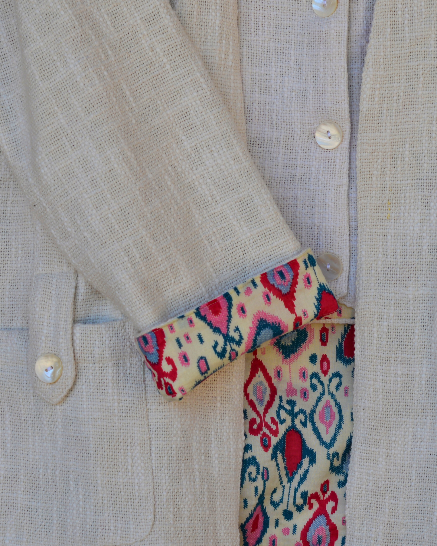 BIKANER JACKET WITH A THOUSAND GREY STRIPES