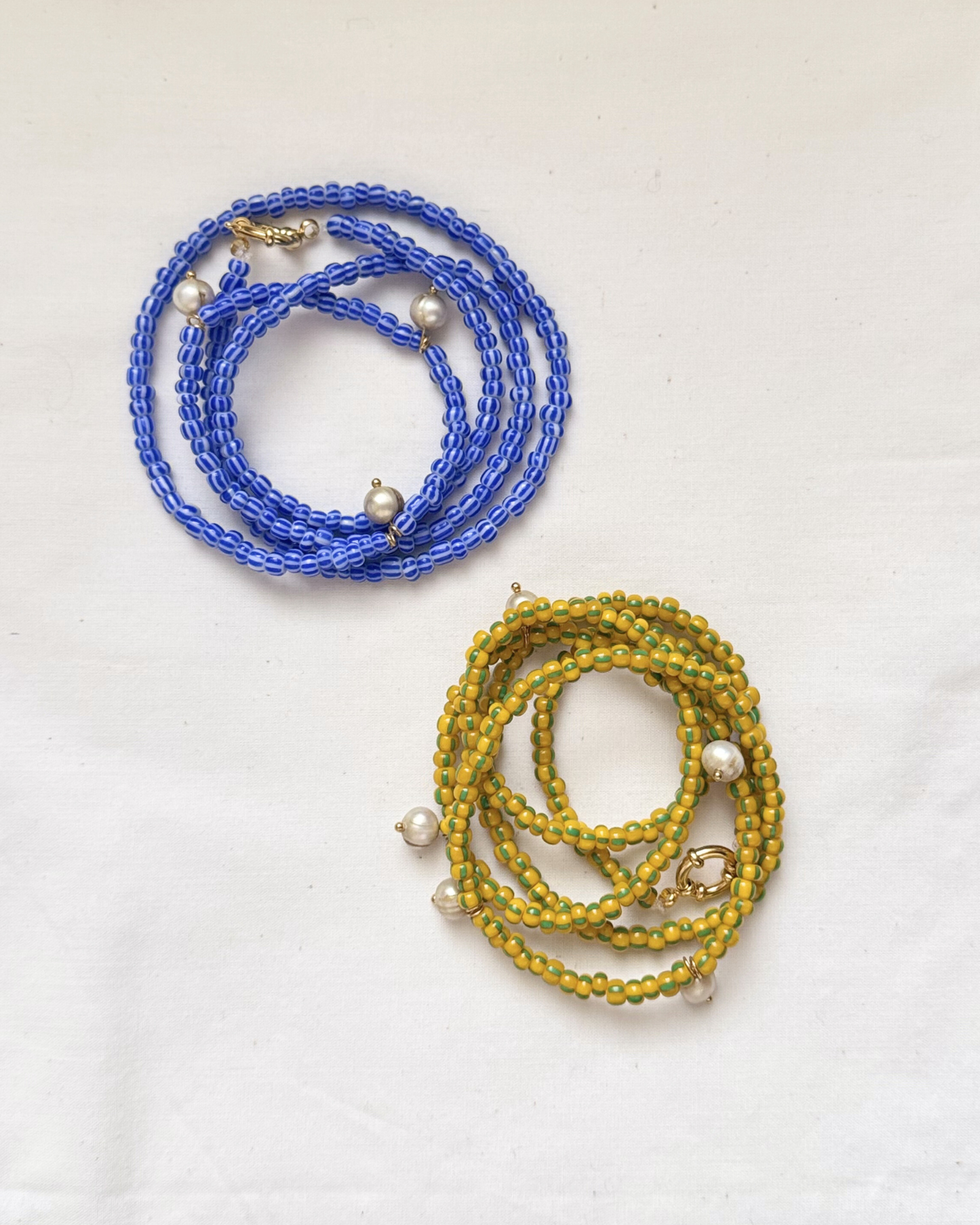 COLLAR GATSBY AMARILLO PERLA